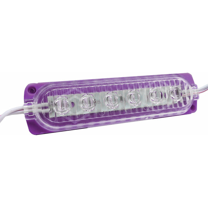 20 Módulos 6 Led Acrilico Alta Intensidad Color A Elegir 12v