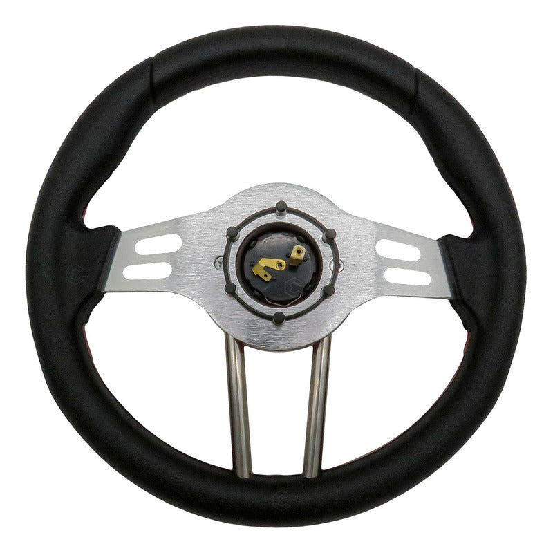 Volante Deportivo Universal De Metal Brazos Con Ranuras
