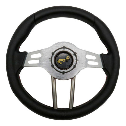 Volante Deportivo Universal De Metal Brazos Con Ranuras