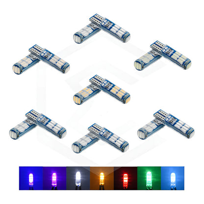 Kit De 10 Focos De Pellizco T10 15 Leds Encapsulado 3014 12v