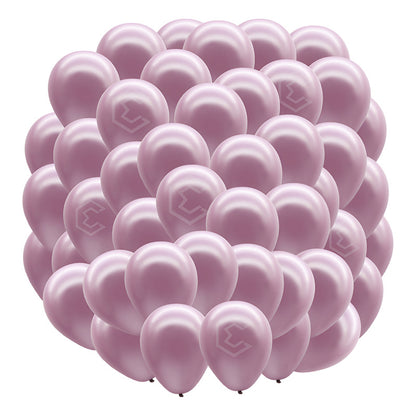 Bolsa 100 Globos Rosa Lila Metalico #5 Fiestas Bodas Latex Rosa