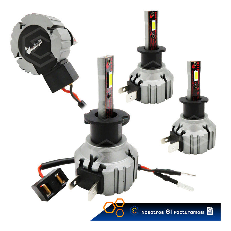 Kit Focos 12 Leds H3 Alta Baja Plug And Play 10,000lm 12-24v H3