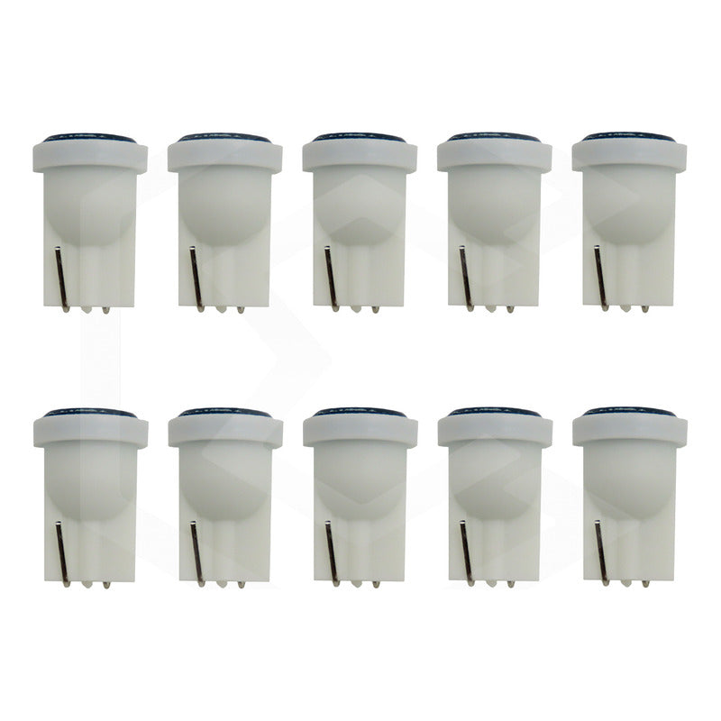 Kit De 10 Focos De Pellizco T10 1  Led Cob Alta Potencia 12v