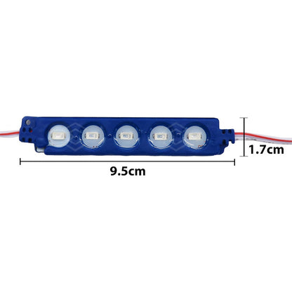 10 Modulos De 5 Leds 5630 Hiper Led Ip65 Contra Agua Color