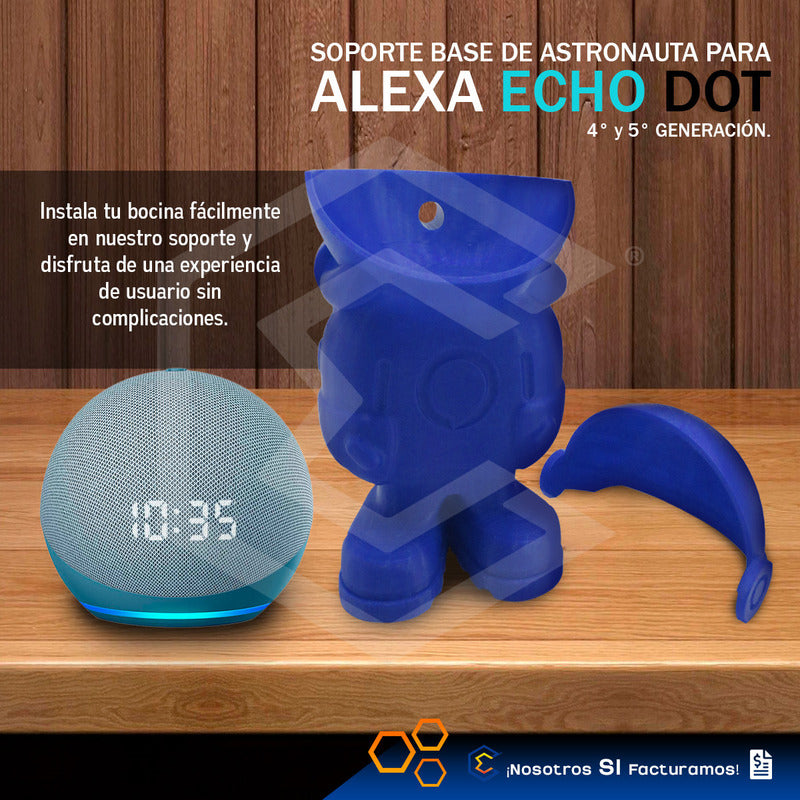 Soporte Base Alexa Echo Dot 4ta 5ta Generación Astronauta 3d