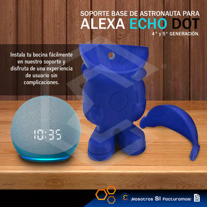 Soporte Base Alexa Echo Dot 4ta 5ta Generación Astronauta 3d
