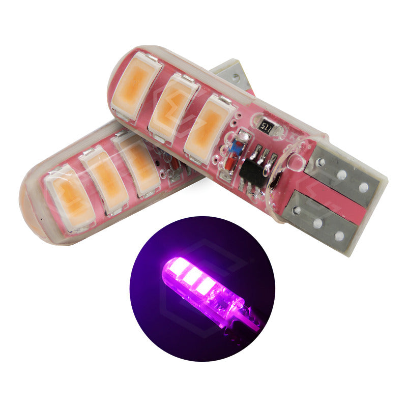 Par De Focos De Pellizco 6 Leds Smd T10 Gel Luz Estrobo 12v