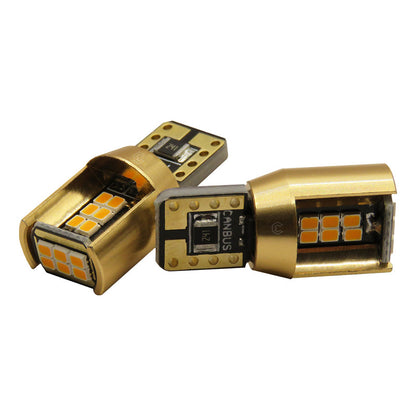 Par De Focos De Pellizco T10 18 Leds Canbus Aluminio 12v