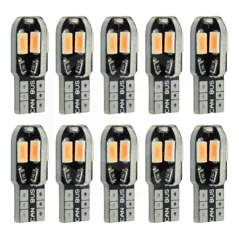 Kit 5 Par Focos De Pellizco 8 Led Canbus Alta Intensidad 12v