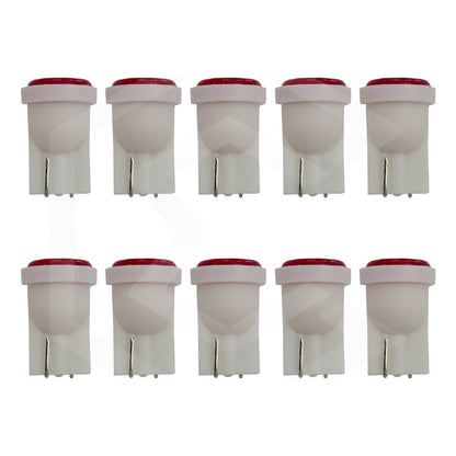 Kit De 10 Focos De Pellizco T10 1  Led Cob Alta Potencia 12v