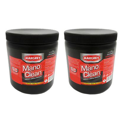 2 Mano Clean 1l Crema Quta Grasa Limpiadora De Manos Margrey