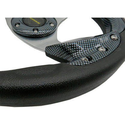 Volante Deportivo Universal De Metal Con 9 Pernos 320mm
