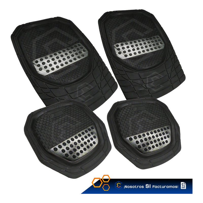 Tapete Tipo Charola Uso Rudo Auto Camioneta Juego 4 Piezas