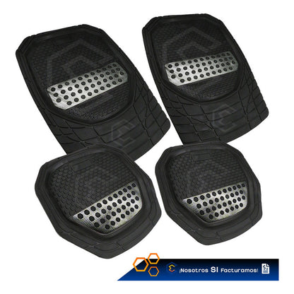 Tapete Tipo Charola Uso Rudo Auto Camioneta Juego 4 Piezas