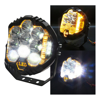 Par Faros Redondos 35 Leds 23,000 Lm Fijo Estrobo 6'' 12-24v