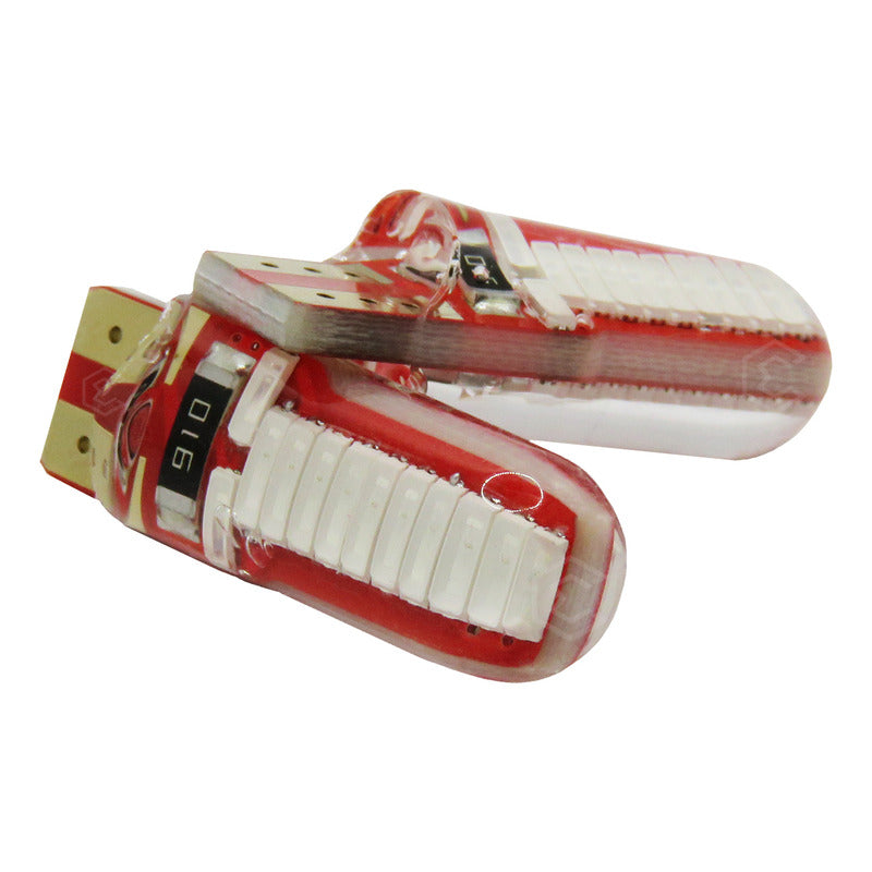Par De Focos De Pellizco T10 W5w 24 Leds Canbus 12v Fijo