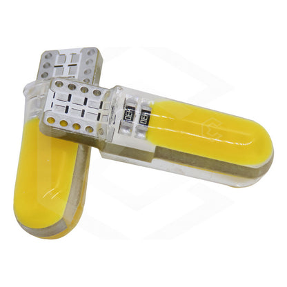 Par De Focos De Pellizco T10 12 Leds Cob Chip 80 Ma 12v