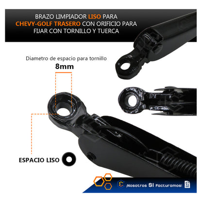 Chevy C1 C2 C3 Brazo Limpiador Trasero Chevrolet Negro