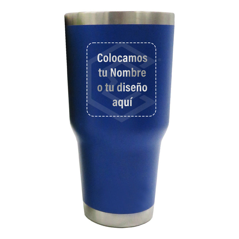 Termo Vaso Personalizado Nombre O Logo Láser 30oz Acero Inox