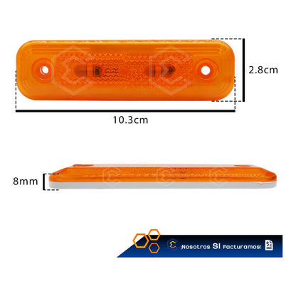 10 Plafón Cuarto Direccional Lateral Led Alta Intensidad 24v