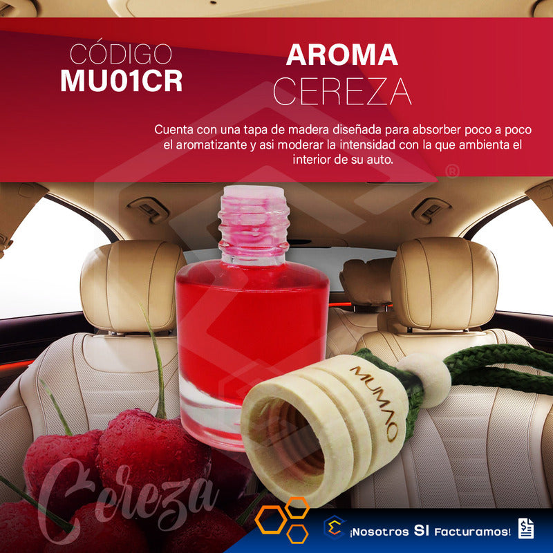 5 Aromatizante Colgante Botella 8ml Auto Casa Ambiente Mumao