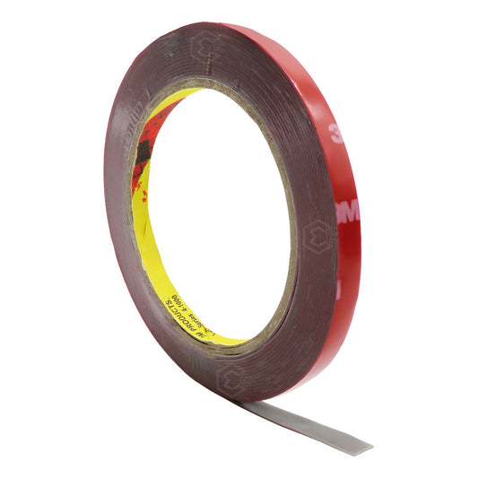 Rollo De Cinta Doble Cara Tipo 3m Pega Molduras 8mm X 5m Rojo Lisa