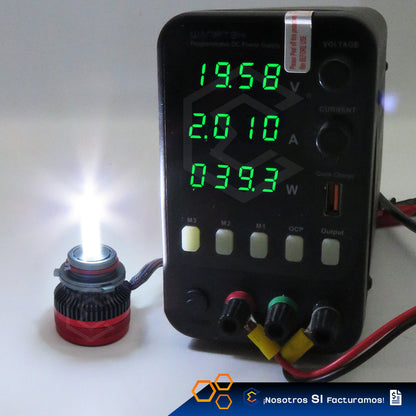 2 Focos Led 9006 Cuarzo Ventilador Alta Baja 15,000lm 12-24v 9006