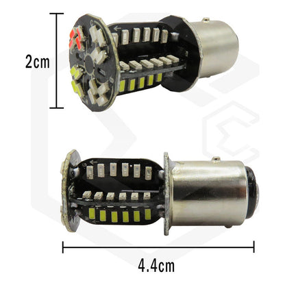 Par Focos 1157 64 Leds 4 Colores Rotativo Y Estrobo Cuartos