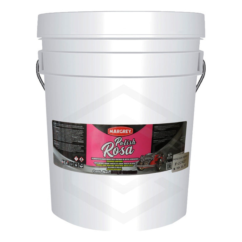 Cubeta Polish 19lt Blanco,rojo,rosa Alto Brillo A Elegir