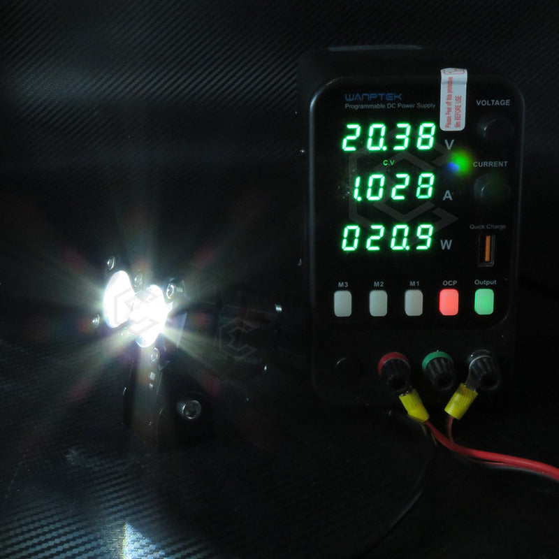 2 Faros Moto Bicolor 12 Hiperleds Lupa Fijo 24,000lm 12-24v