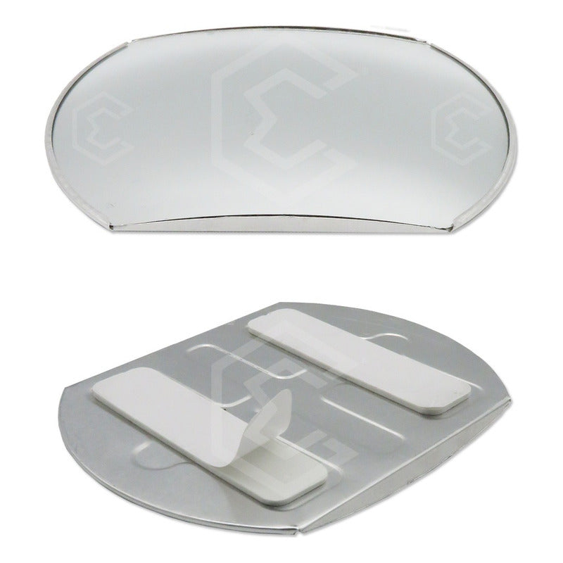 1 Espejo Recortado Concavo Universal Adherible 4x5 Pulgadas