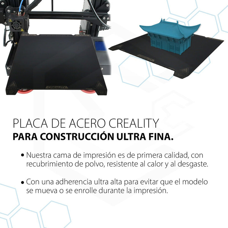 Placa Acero 3d Creality Oficial 1 Cara Para Ender 3 / 5 K1