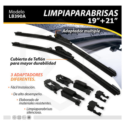 Pluma Limpiaparabrisa Tipo Banana Auto Camión Varias Medidas