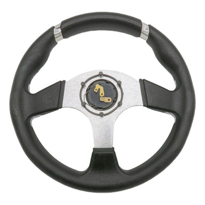 Volante Deportivo Universal De Metal Con Agarre En Cromo
