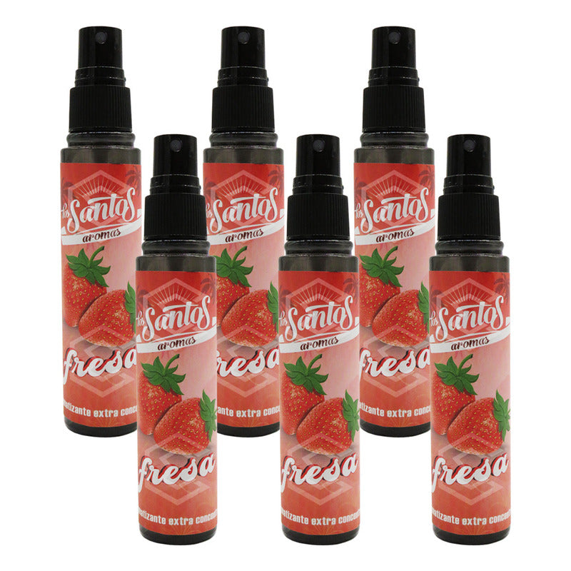 6 Aromatizante Botella Spray Liquido 60ml Auto Casa Ambiente
