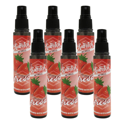 6 Aromatizante Botella Spray Liquido 60ml Auto Casa Ambiente