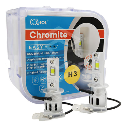 Kit 2 Focos H3 12 Leds Csp Chromite Alta Baja 18.6w 8,000lm H3