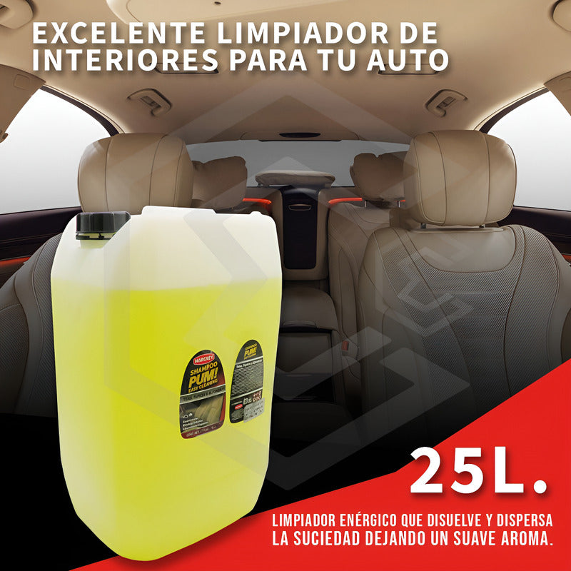 Limpiador Telas Y Tapicerias - Pum Shampoo 25lts Margrey