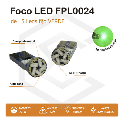 Kit 5 Par Focos De Pellizco 15 Led Canbus Alta Intensidad