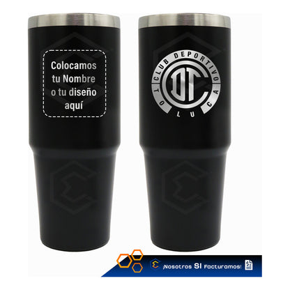 10termo Vaso Personalizado Nombre Logo 30oz Láser Acero Inox