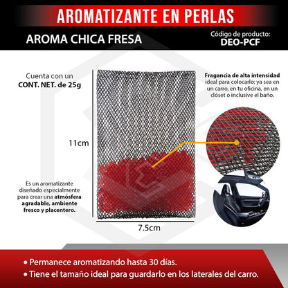 Aromatizante Para Auto Desodorante Perlas Casa Oficina 25grs