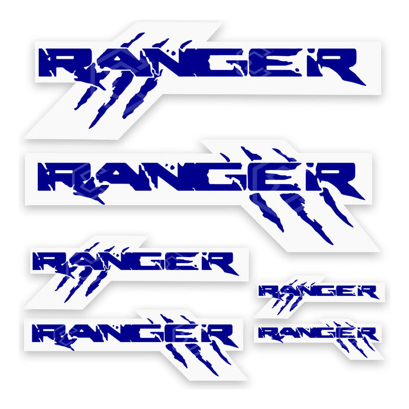 Calcomanía Ford Ranger Garra Sticker Vinil 6 Piezas Espatula