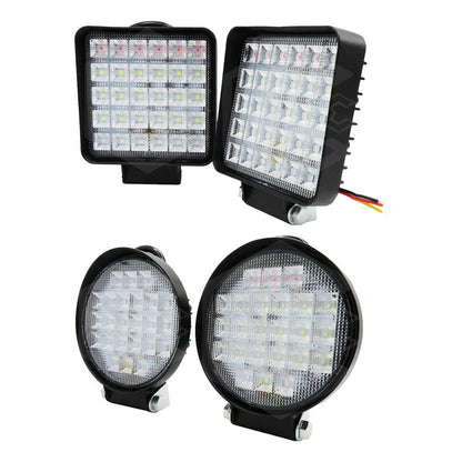 Par De Faros 30 Leds 9-30vluz Blanca/rojo/azul 6 Funciones T