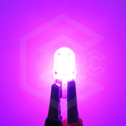 Kit 5 Pares  Focos Led Cob Pellizco T10 Silicon Auto Moto