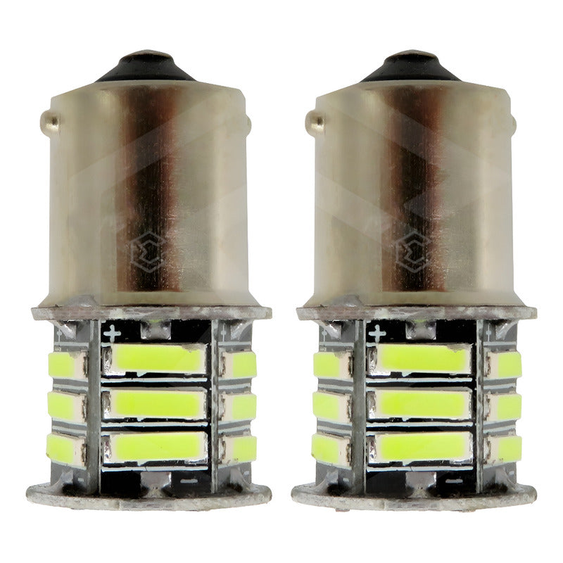 10 Focos 1156 21 Leds 1 Polo Con Estrobo Patas Parejas 12v