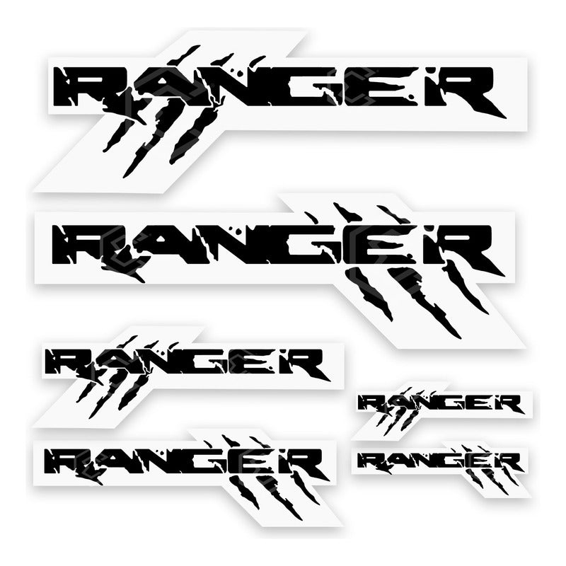 Calcomanía Ford Ranger Garra Sticker Vinil 6 Piezas Espatula