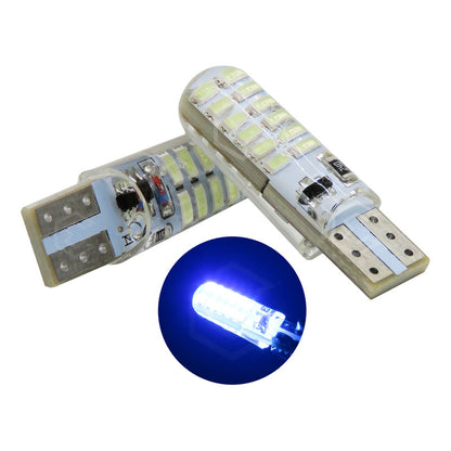 Par De Focos De Pellizco 24 Leds Smd T10 Gel Luz Estrobo 12v