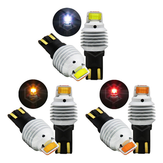 Par De Focos De Pellizco T10 12 Leds Csp Canbus 8.5w 10-60v