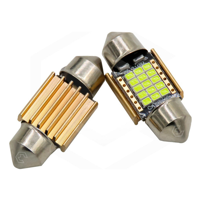 Par De Focos Luz Interior 27 Leds Canbus 31mm 36mm 39mm 41mm