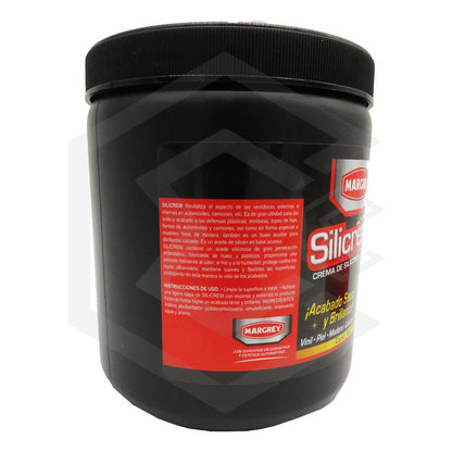 6 Silicrem 1lt Crema Silicones Tablero Llantas Abrillantador Blanco